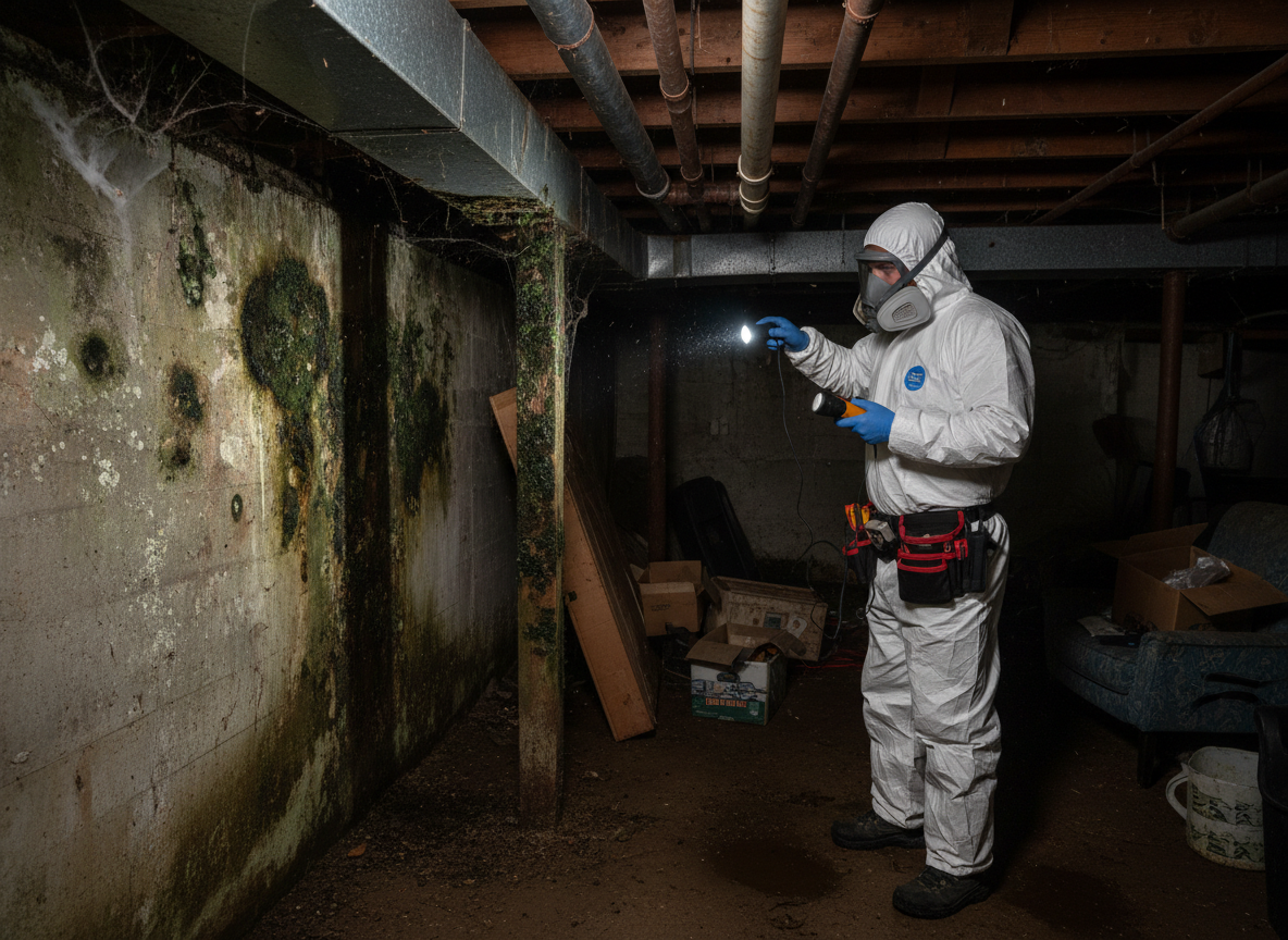 Basement Mold Inspection in Skyforest, CA