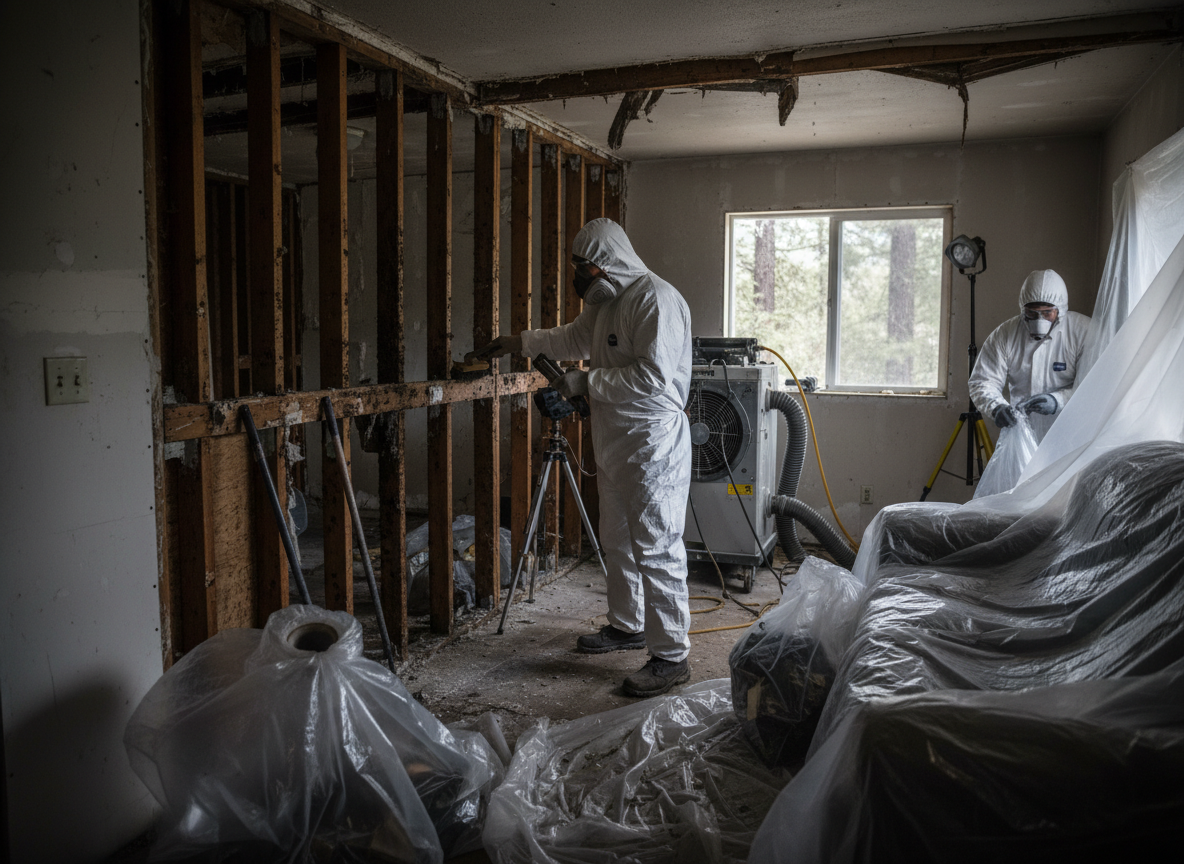 Water Damage Mold Remediation in Skyforest, CA